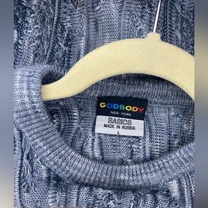 Vintage GODBODY SWEATER Unisex Size Large (but like XL) made in RUSSIA
